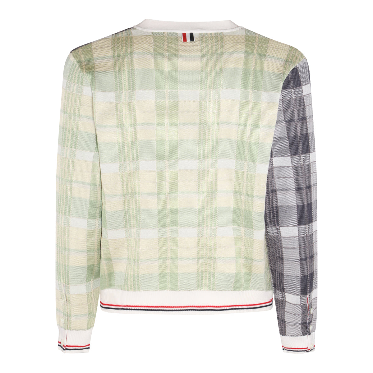 MULTICOLOUR CHECK COTTON PASTEL CARDIGAN