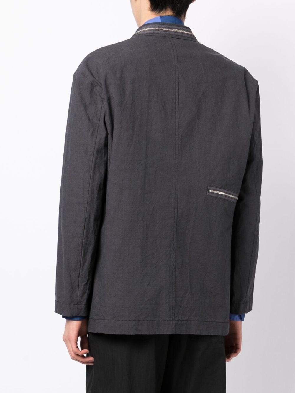 DARK GREY COTTON BLAZER