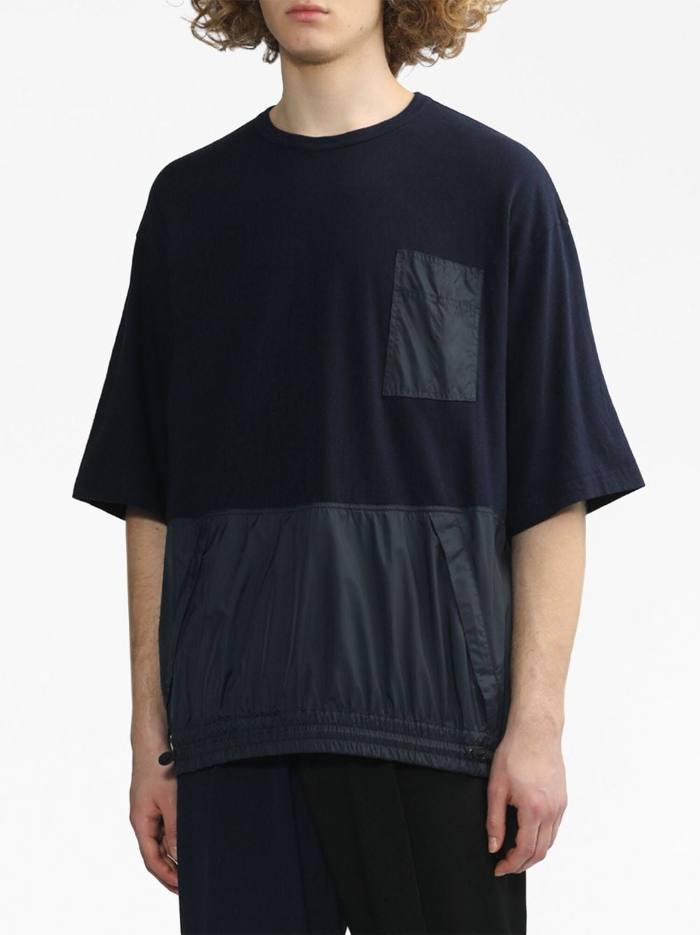 NAVY BLUE COTTON T-SHIRT