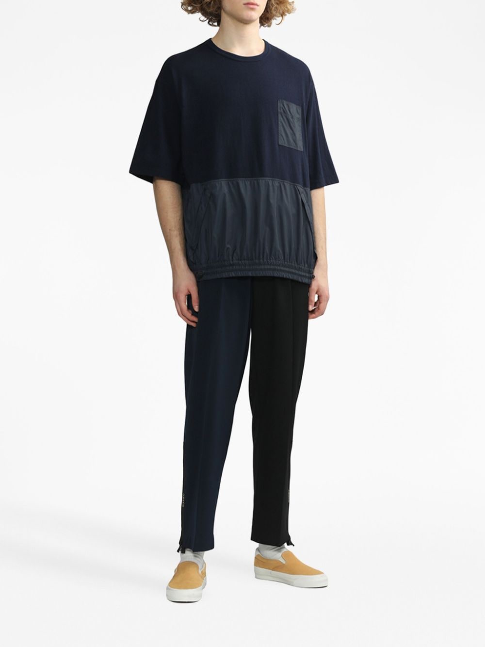 NAVY BLUE COTTON T-SHIRT