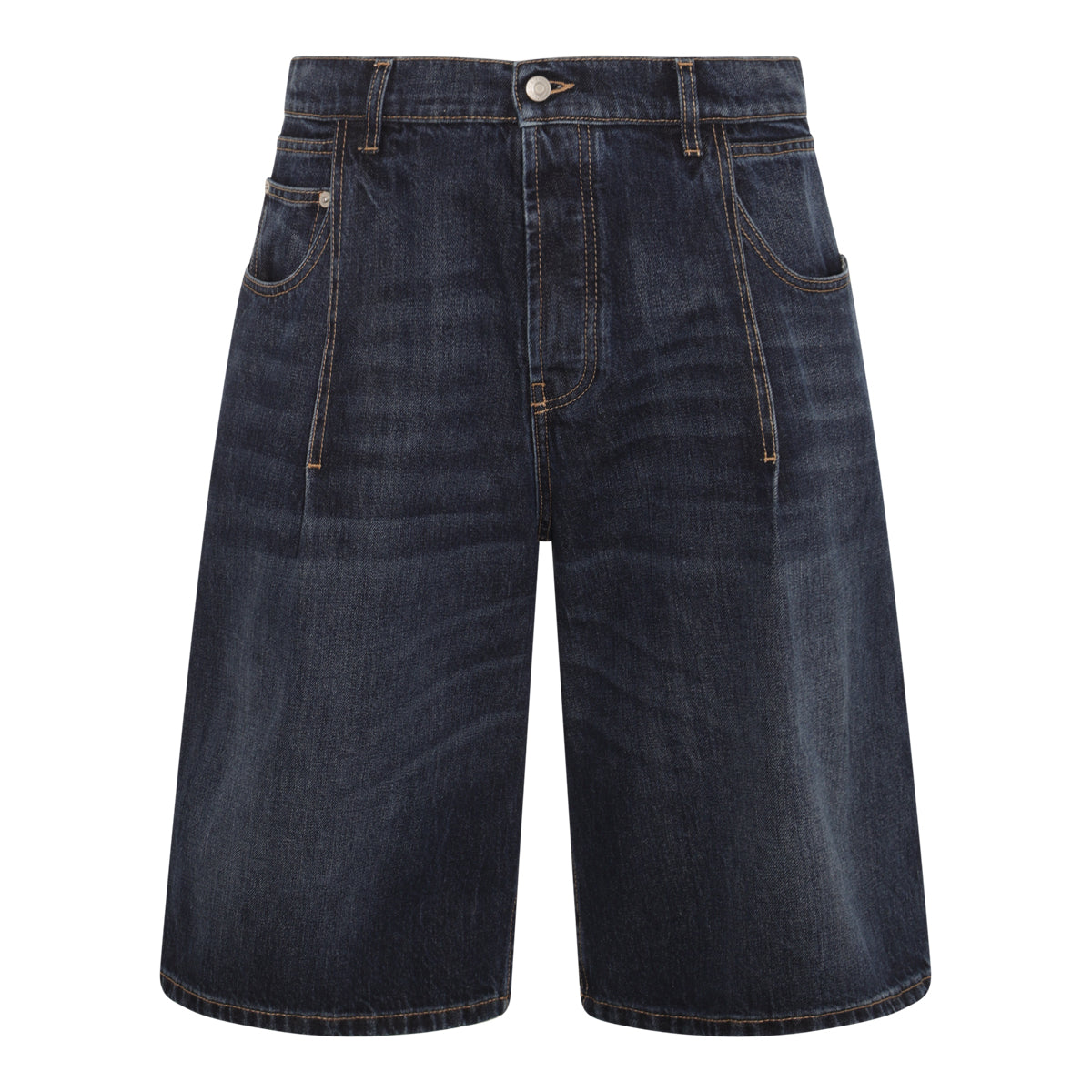 BLUE DENIM BERMUDA
