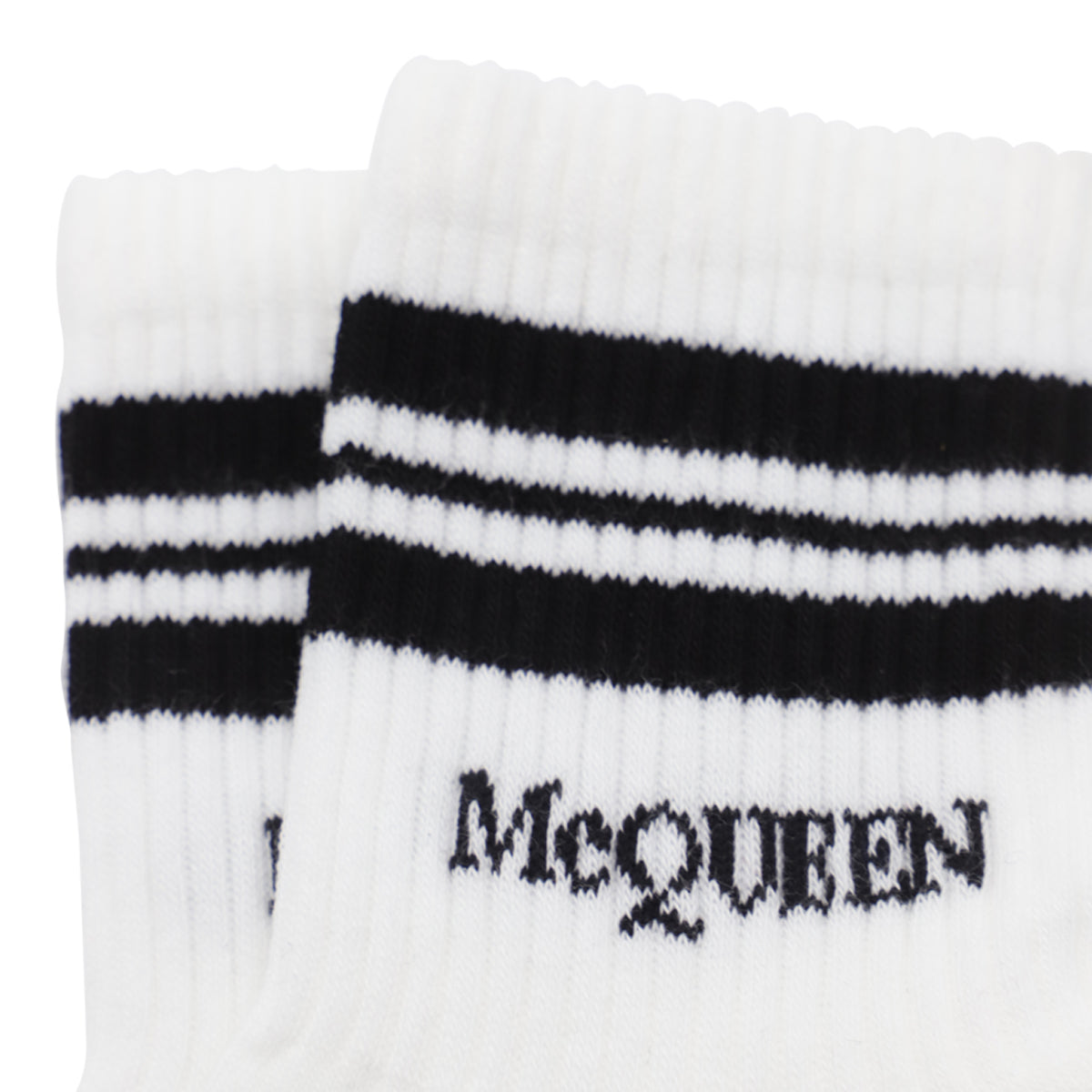 WHITE AND BLACK COTTON SOCKS