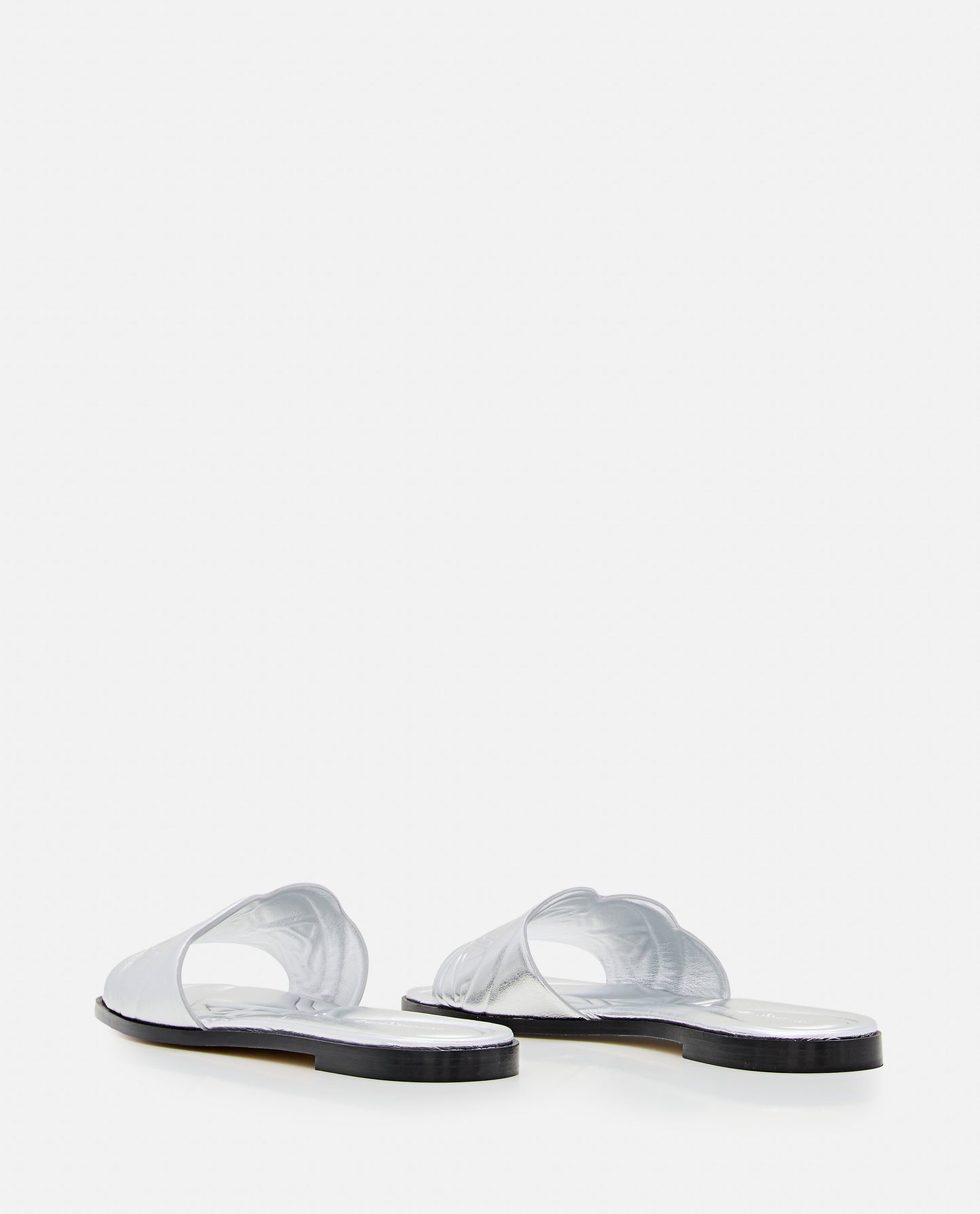 FLAT LEATHER SLIDE SANDAL