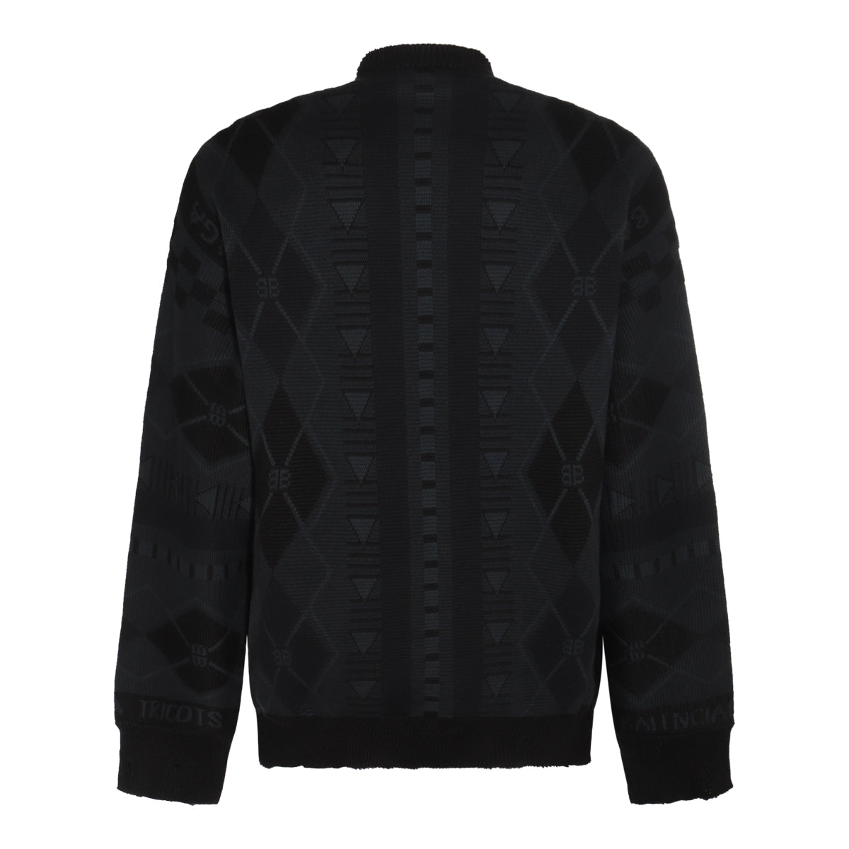 DARK GREY COTTON KNITWEAR