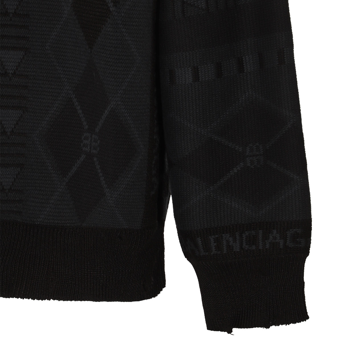 DARK GREY COTTON KNITWEAR