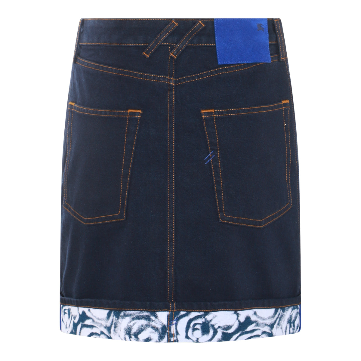 INDIGO BLUE DENIM COTTON SKIRT