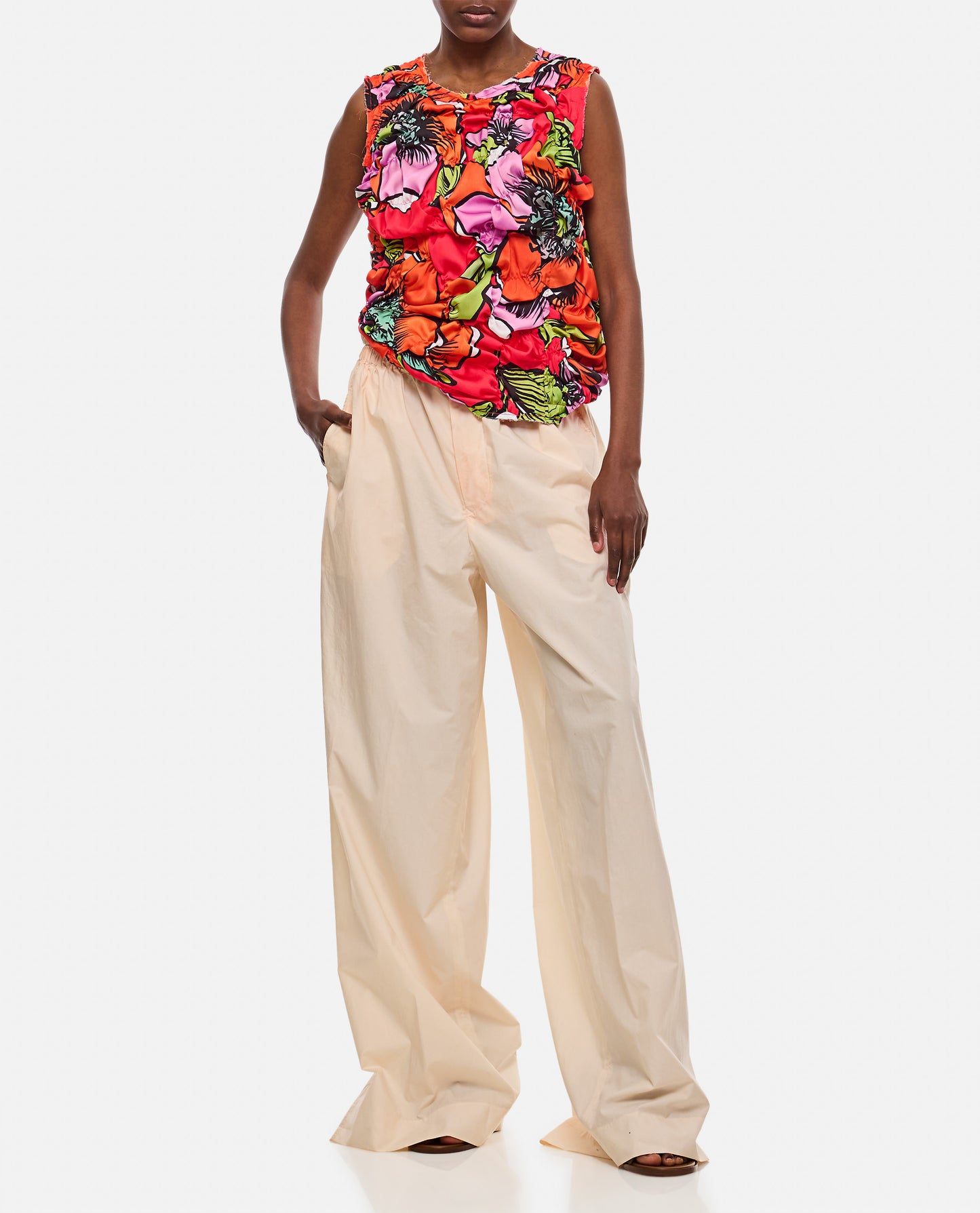 PLEATED PATTERN TOP
