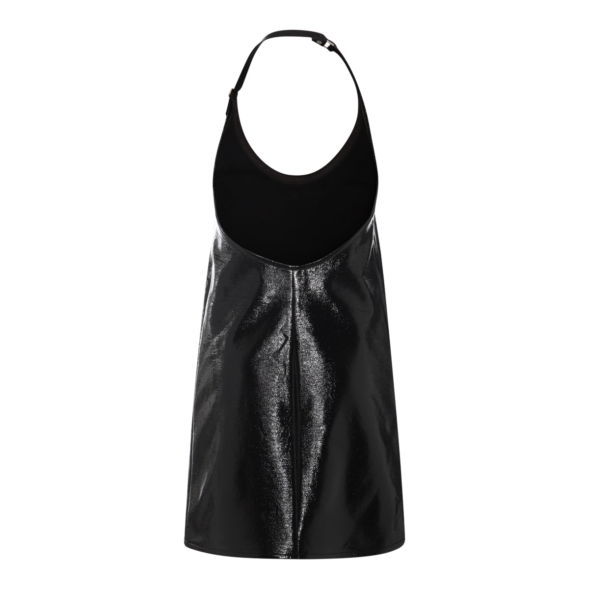 BLACK COTTON MINI DRESS