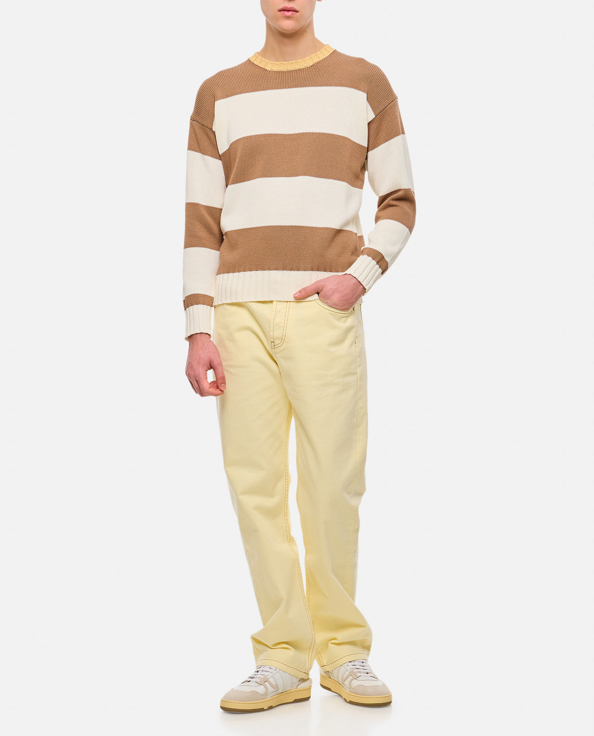 STRIPE CREWNECK SWEATER
