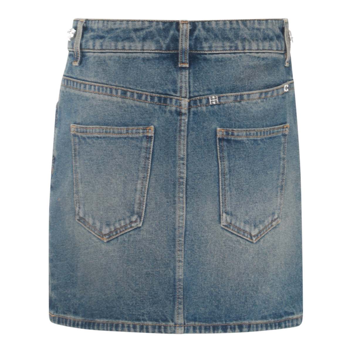 MEDIUM BLUE DENIM MINI SKIRT