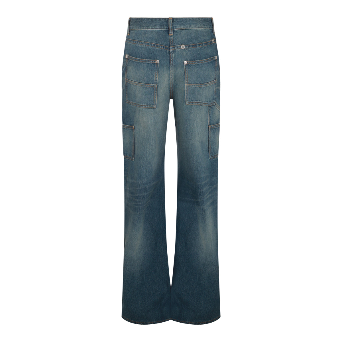 DEEP BLUE COTTON DENIM JEANS