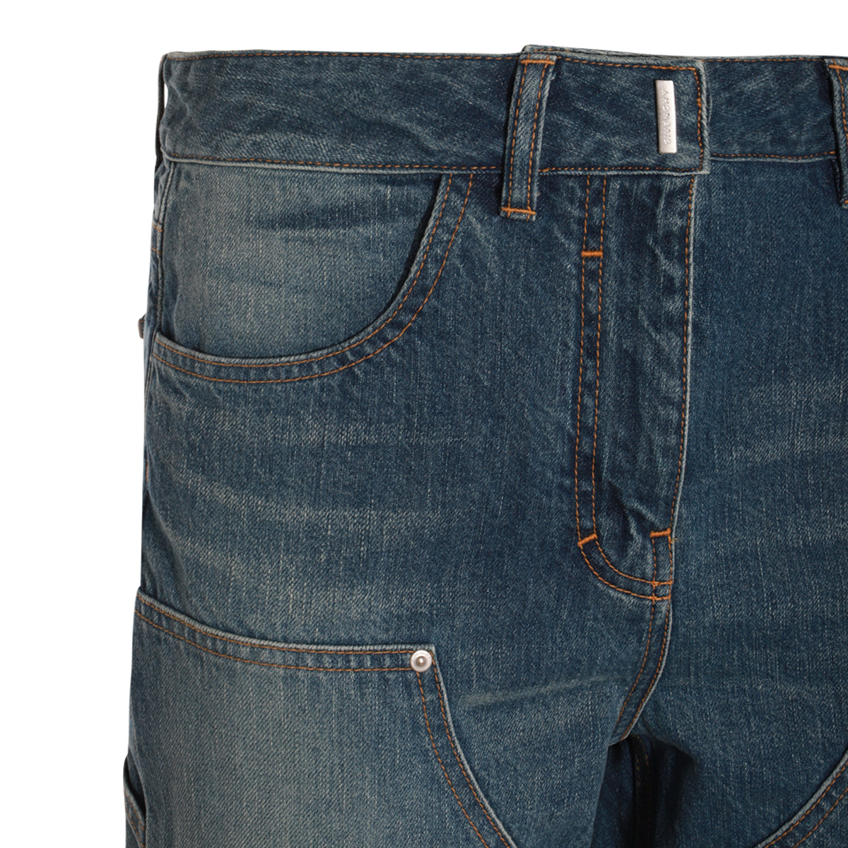 DEEP BLUE COTTON DENIM JEANS
