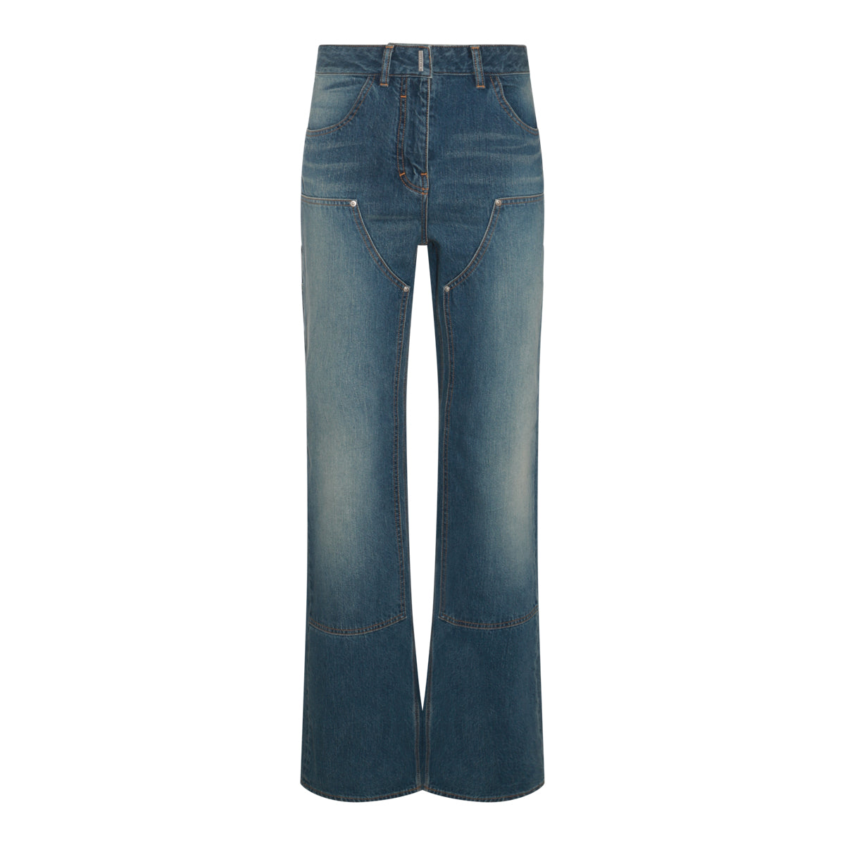 DEEP BLUE COTTON DENIM JEANS