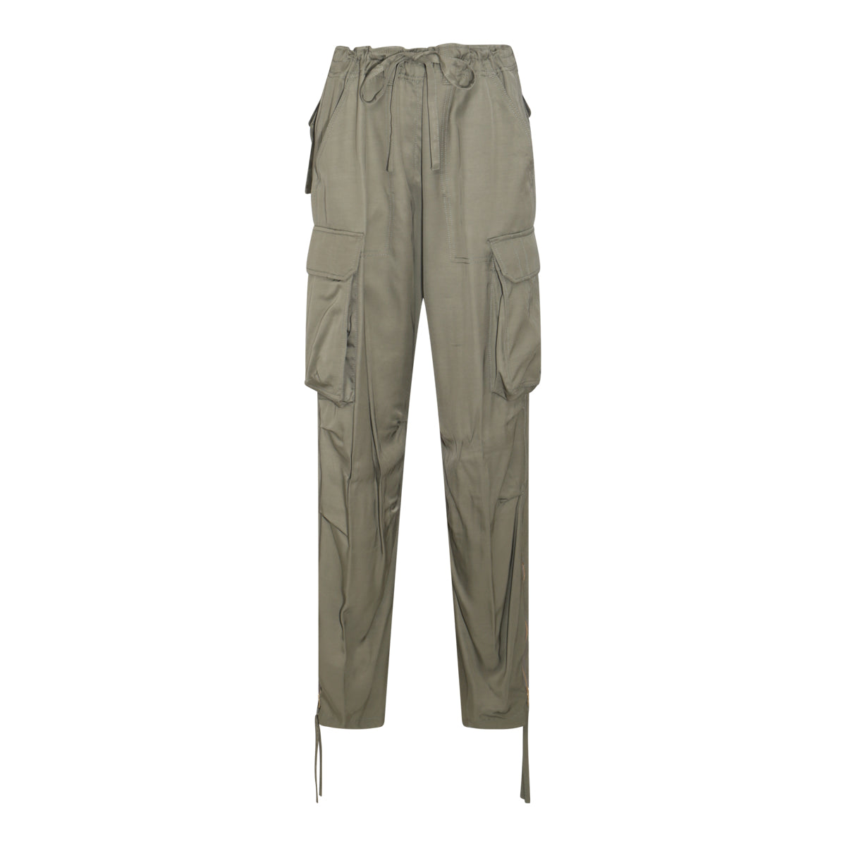 GREEN VISCOSE JEANS