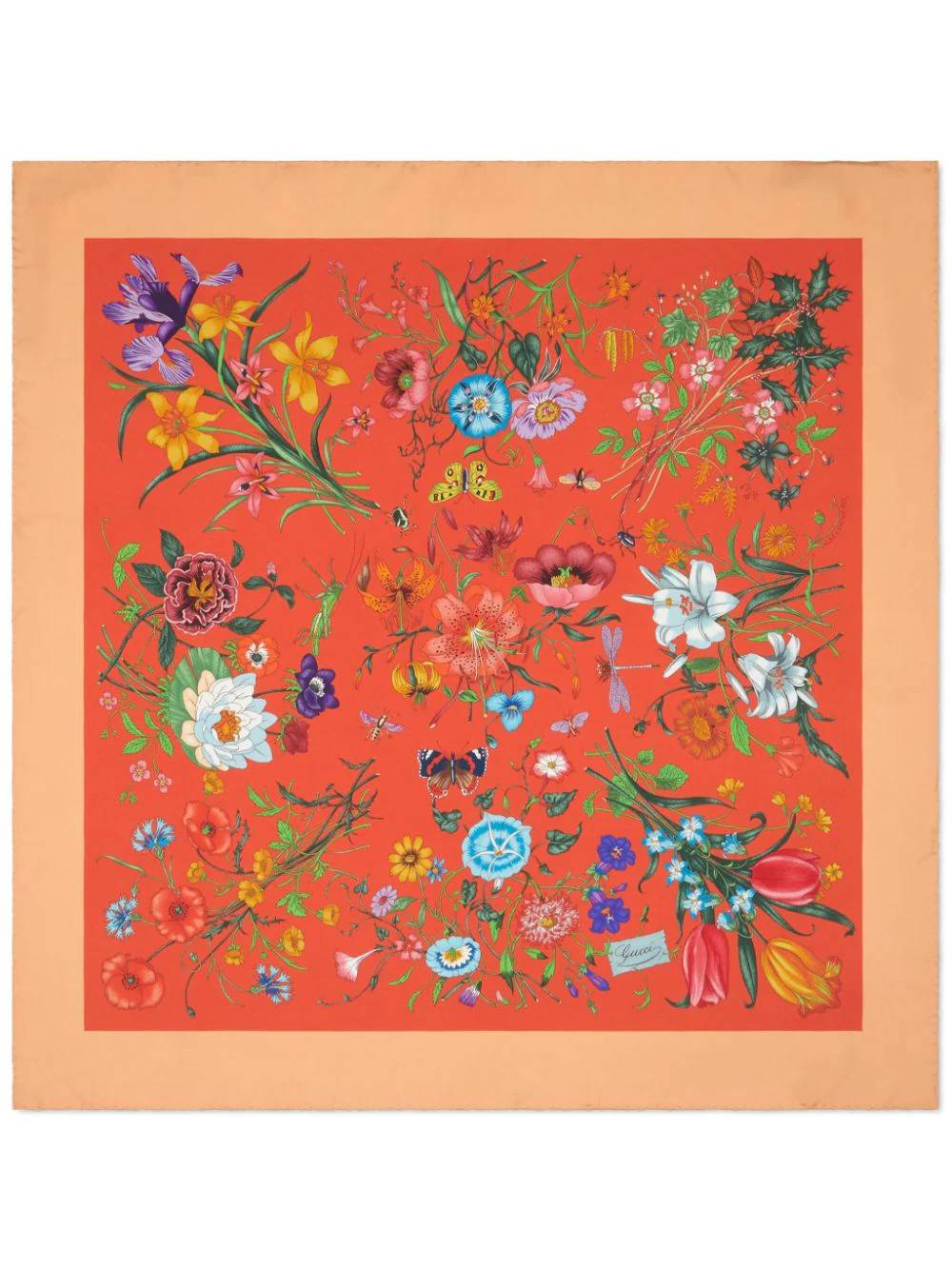 ORANGE/MULTICOLOUR SCARF