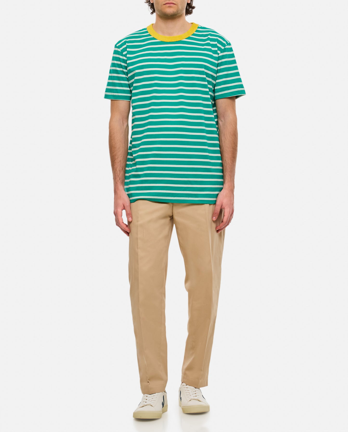 T-SHIRT A RIGHE IN COTONE