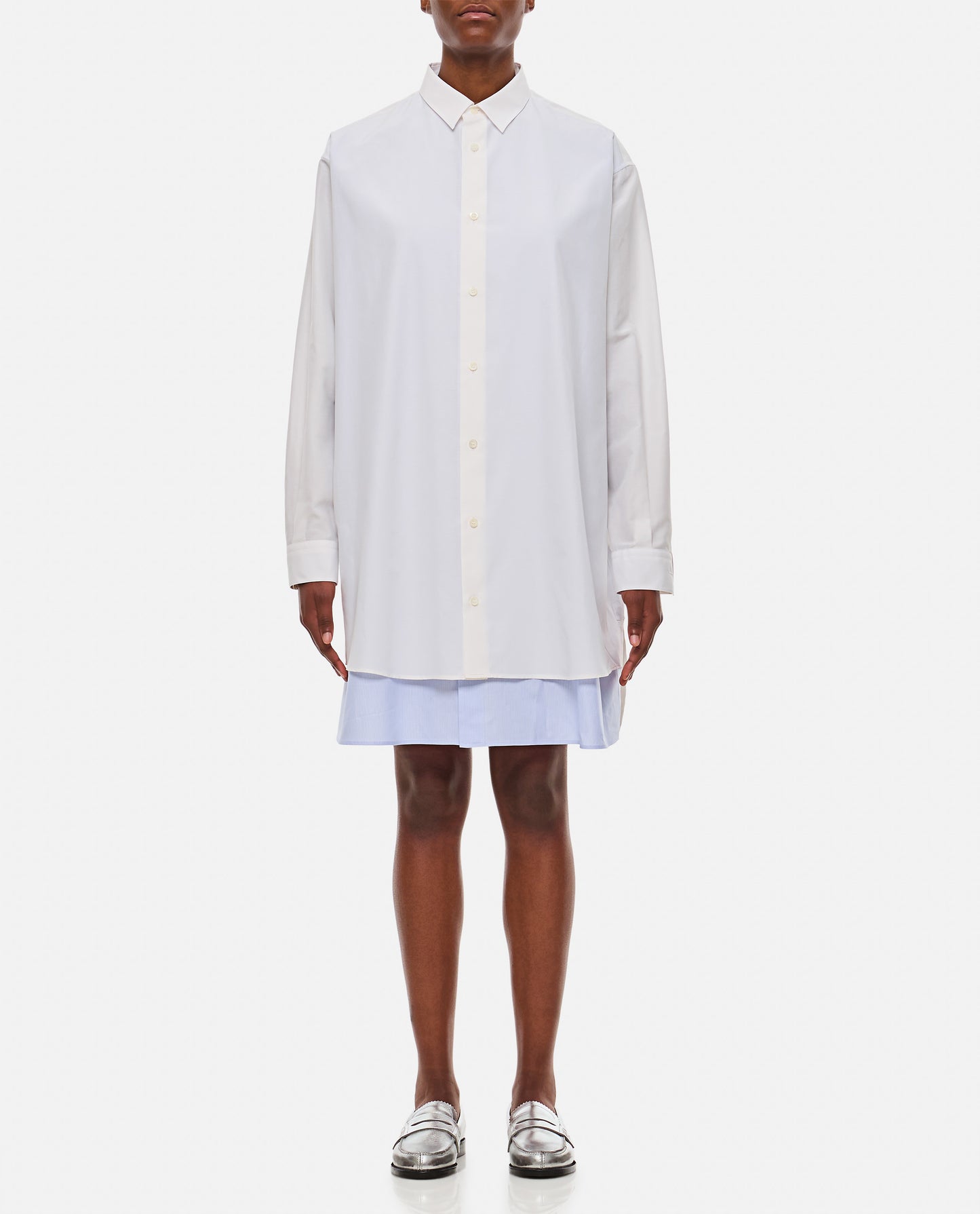 DOUBLE LAYER SHIRT DRESS