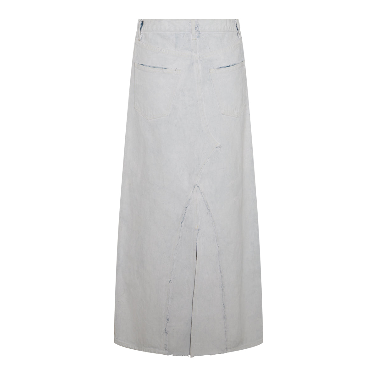 WHITE DENIM SKIRT