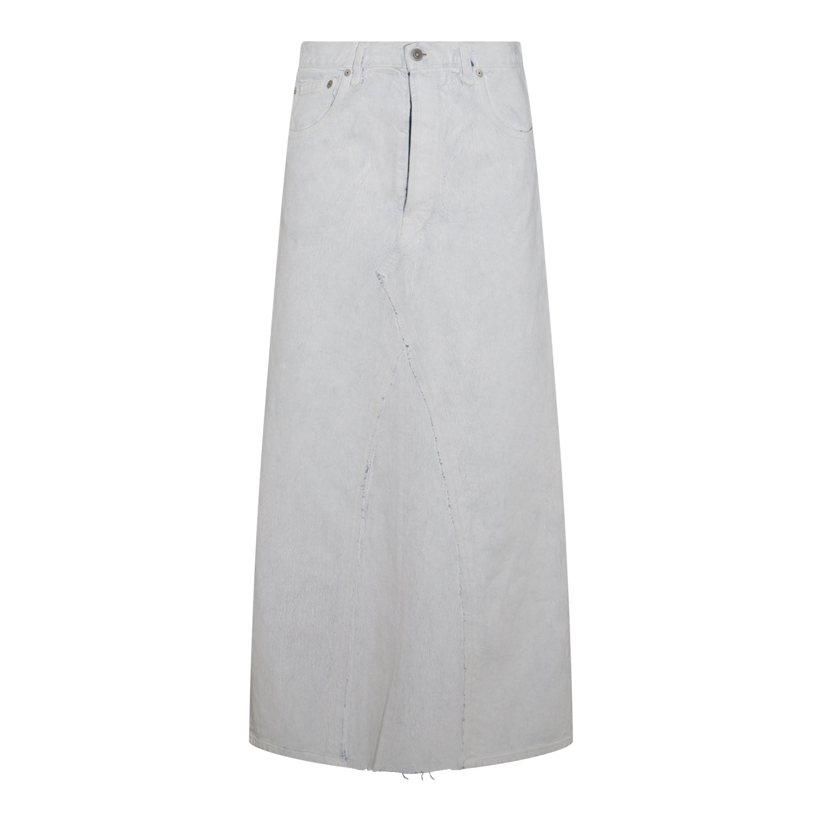 WHITE DENIM SKIRT