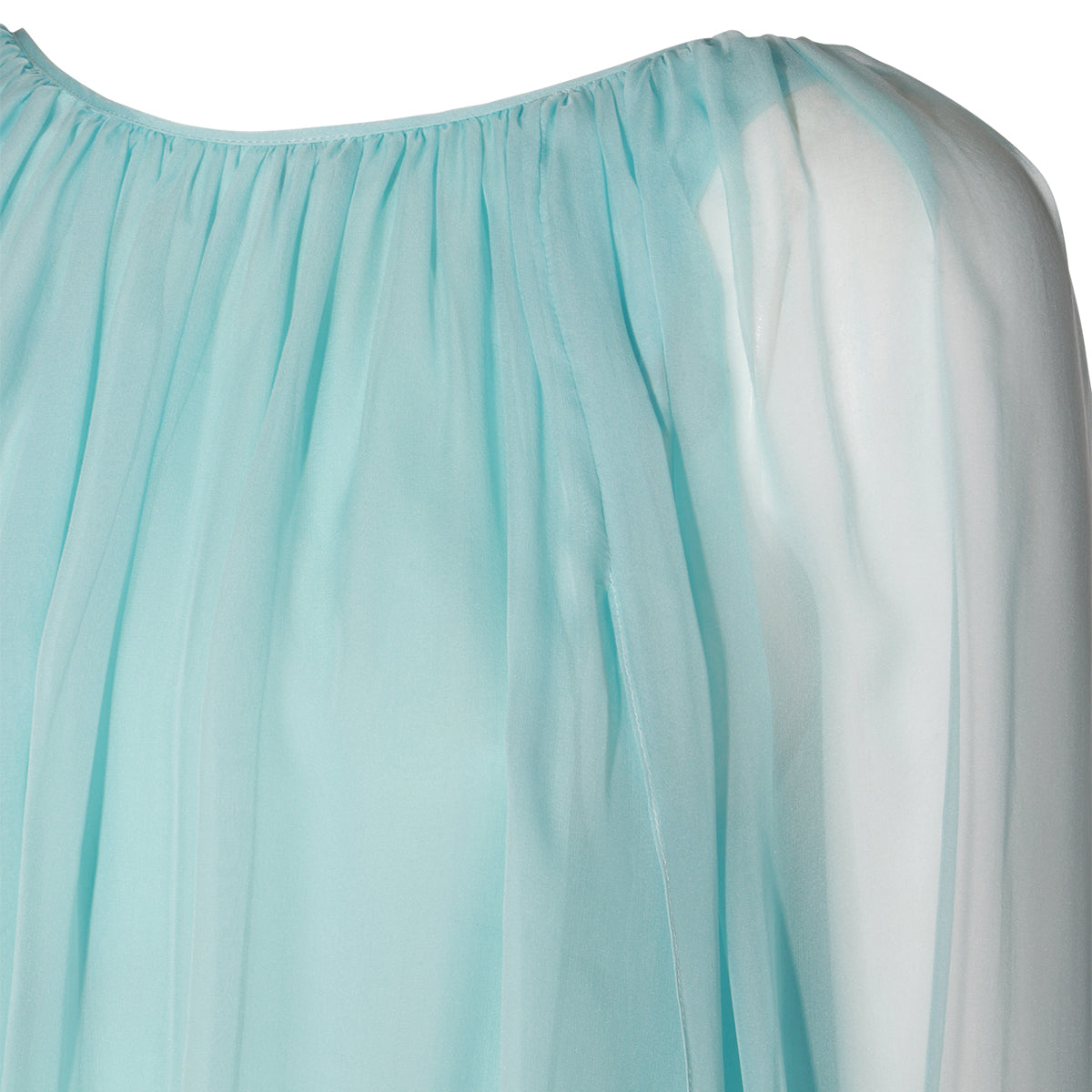 LIGHT BLUE SILK DRESS