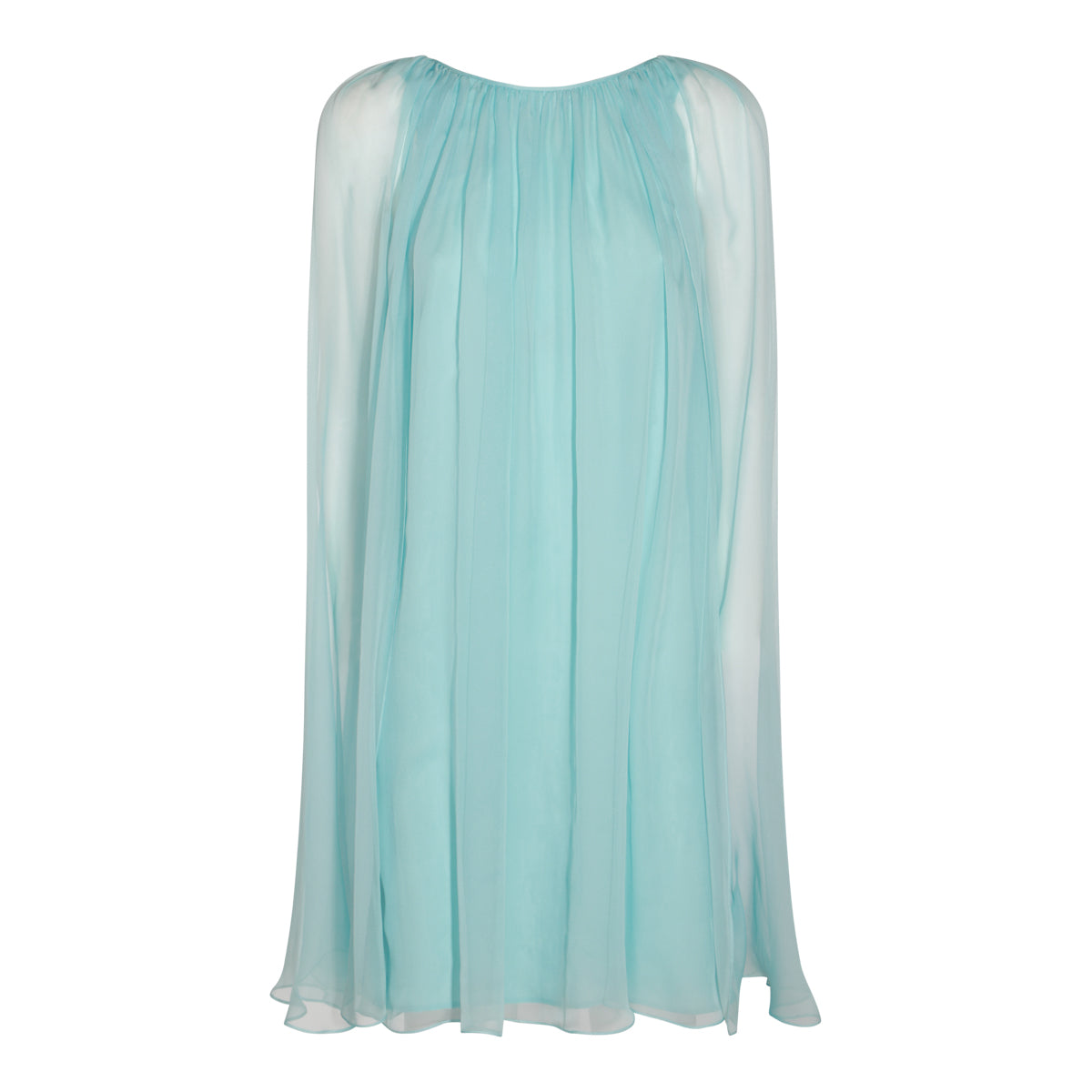 LIGHT BLUE SILK DRESS