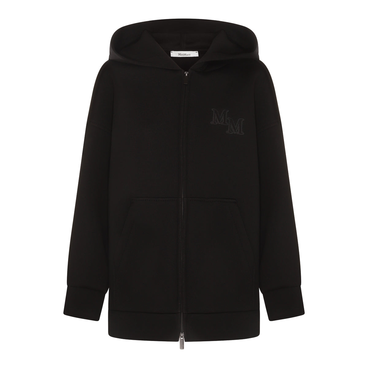 BLACK WOOL SWEATSHIRT