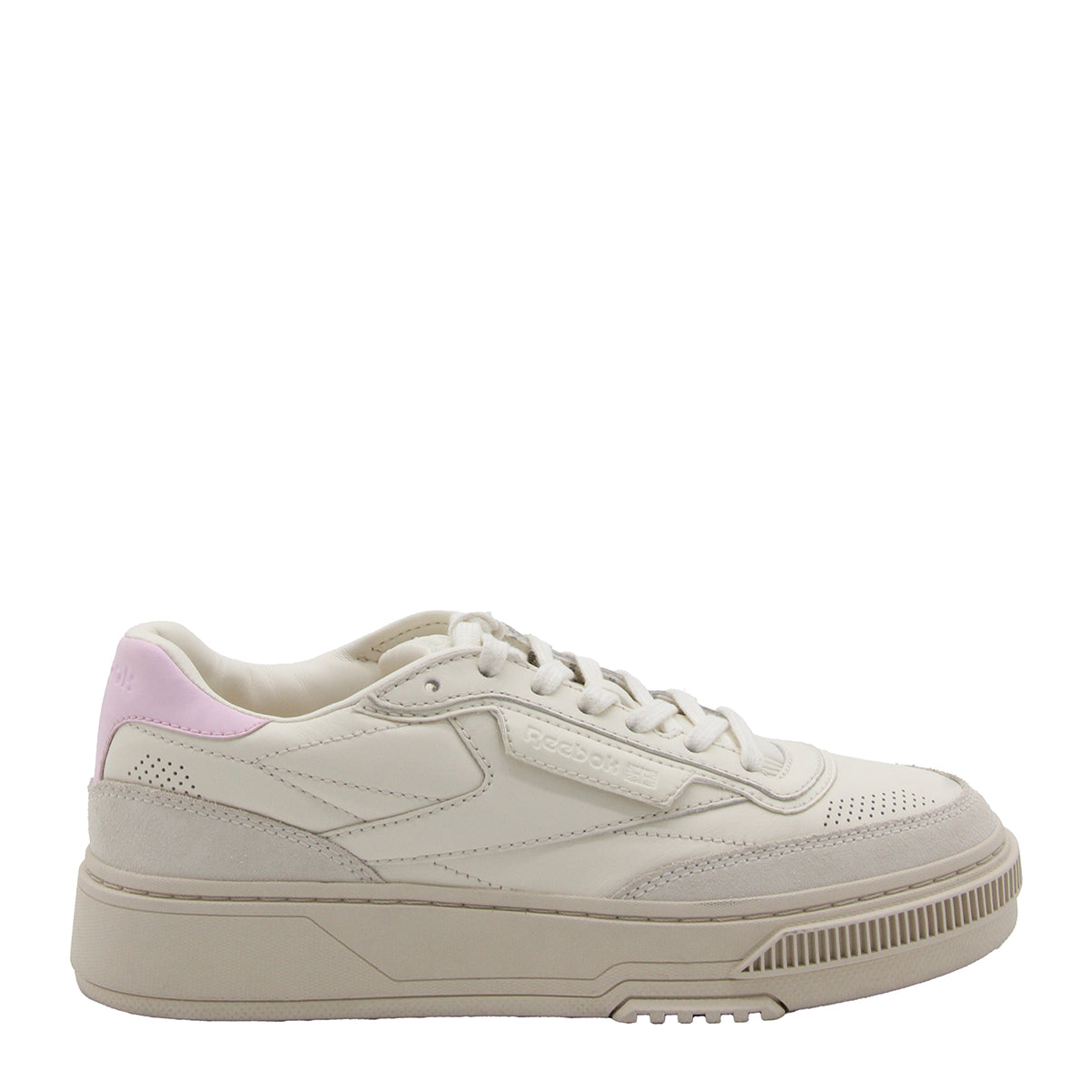 WHITE AND PINK LEATHER C LTD SNEAKERS