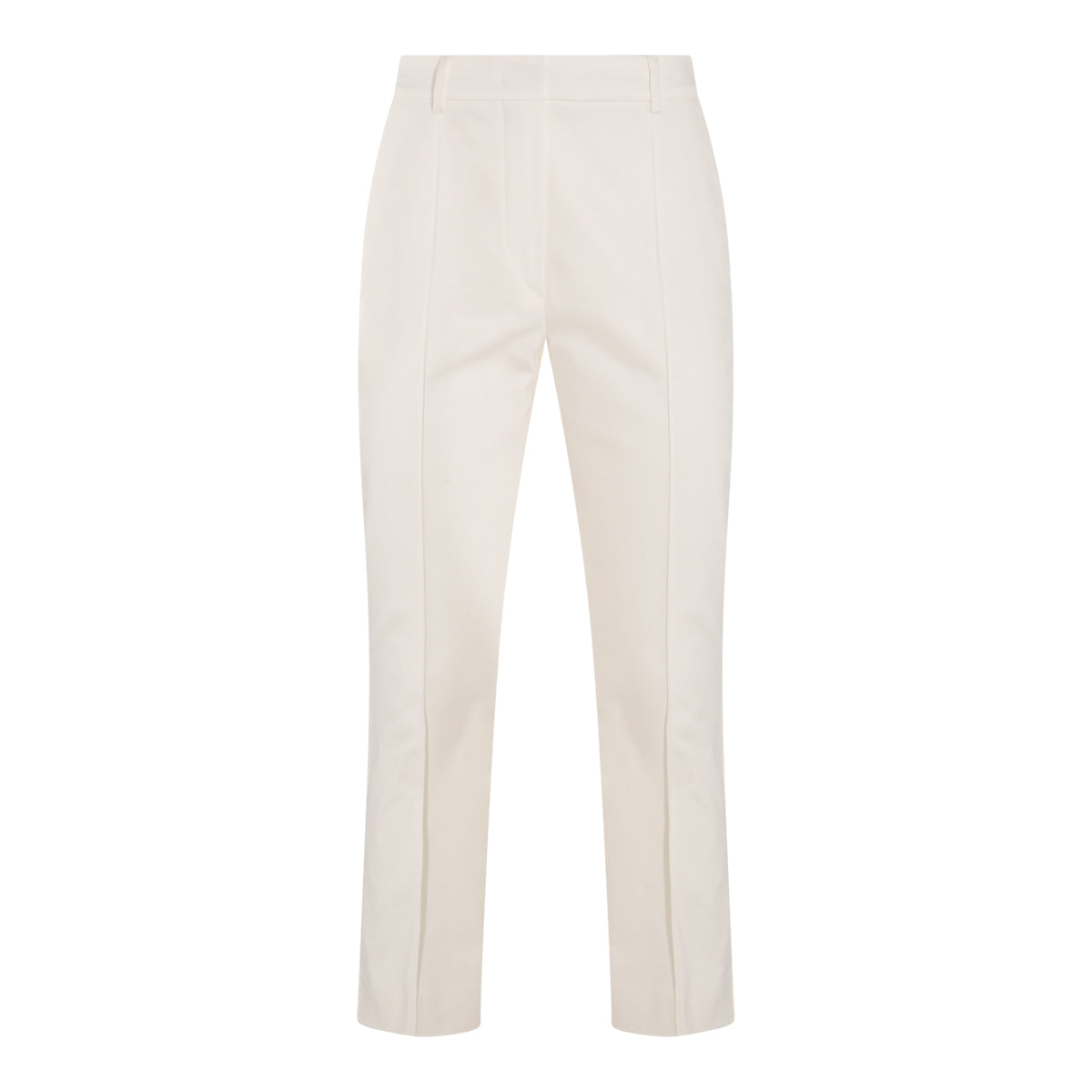 WHITE COTTON ETNA PANTS
