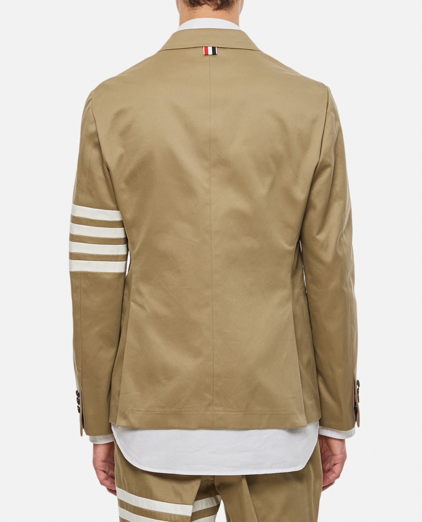 CLASSIC SPORT JACKET W/ 4 BAR IN COTTON TWILL