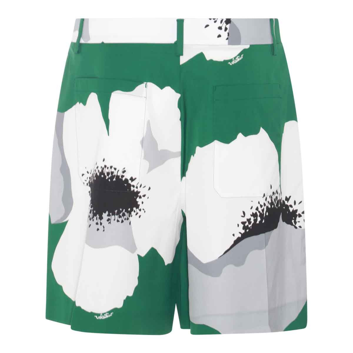 GREEN COTTON SHORTS