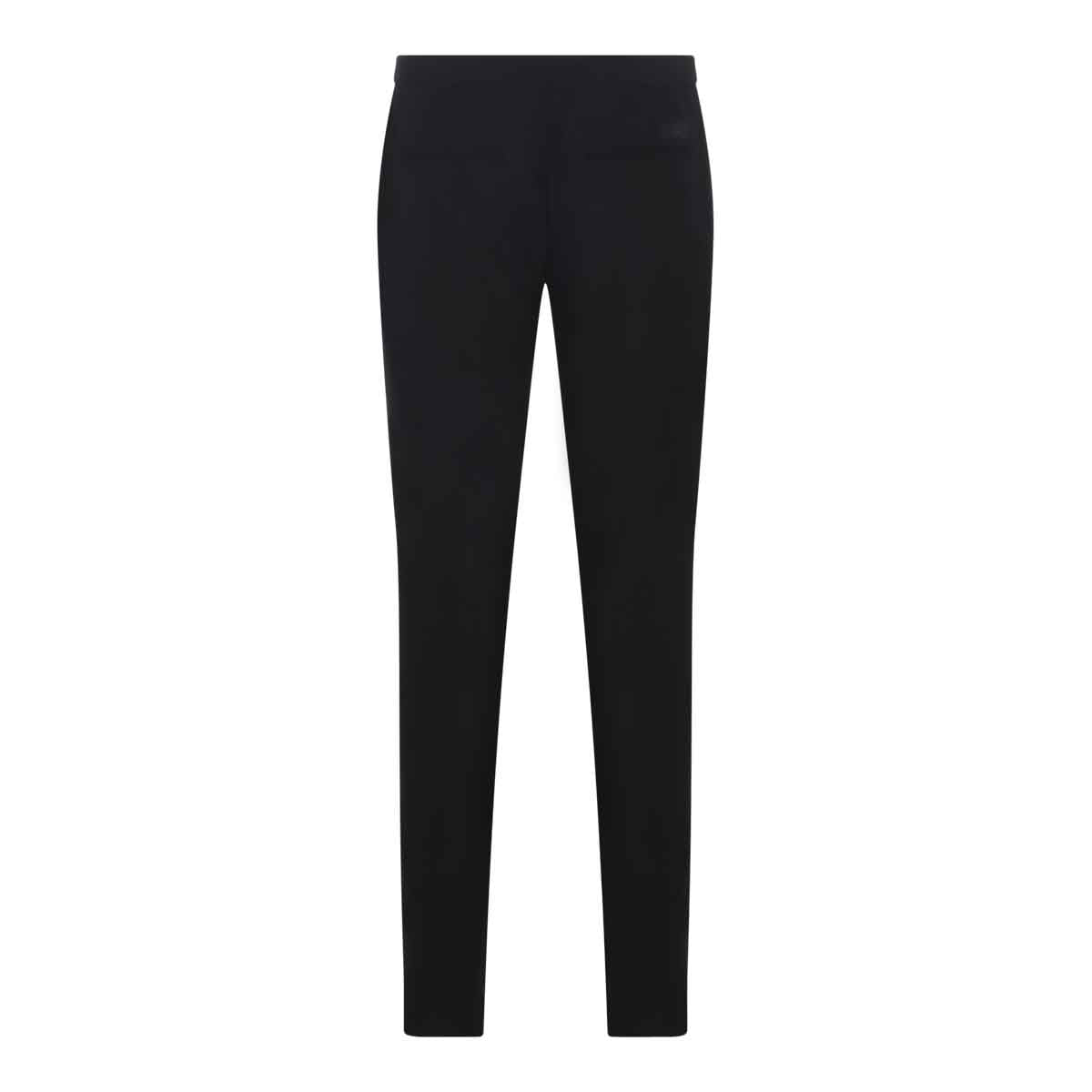 BLACK WOOL PANTS