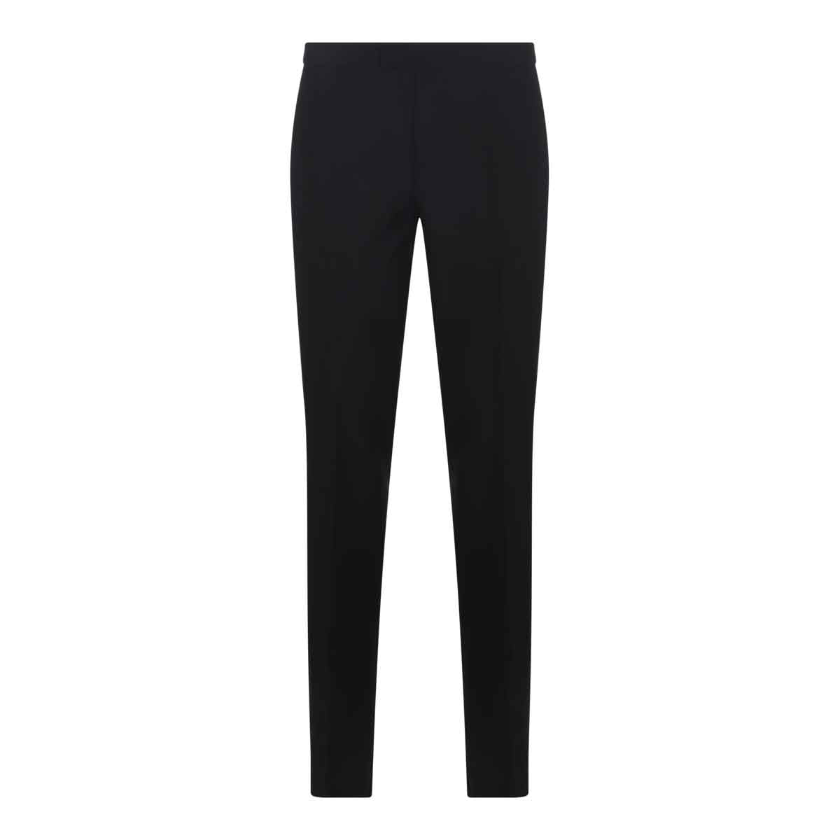 BLACK WOOL PANTS