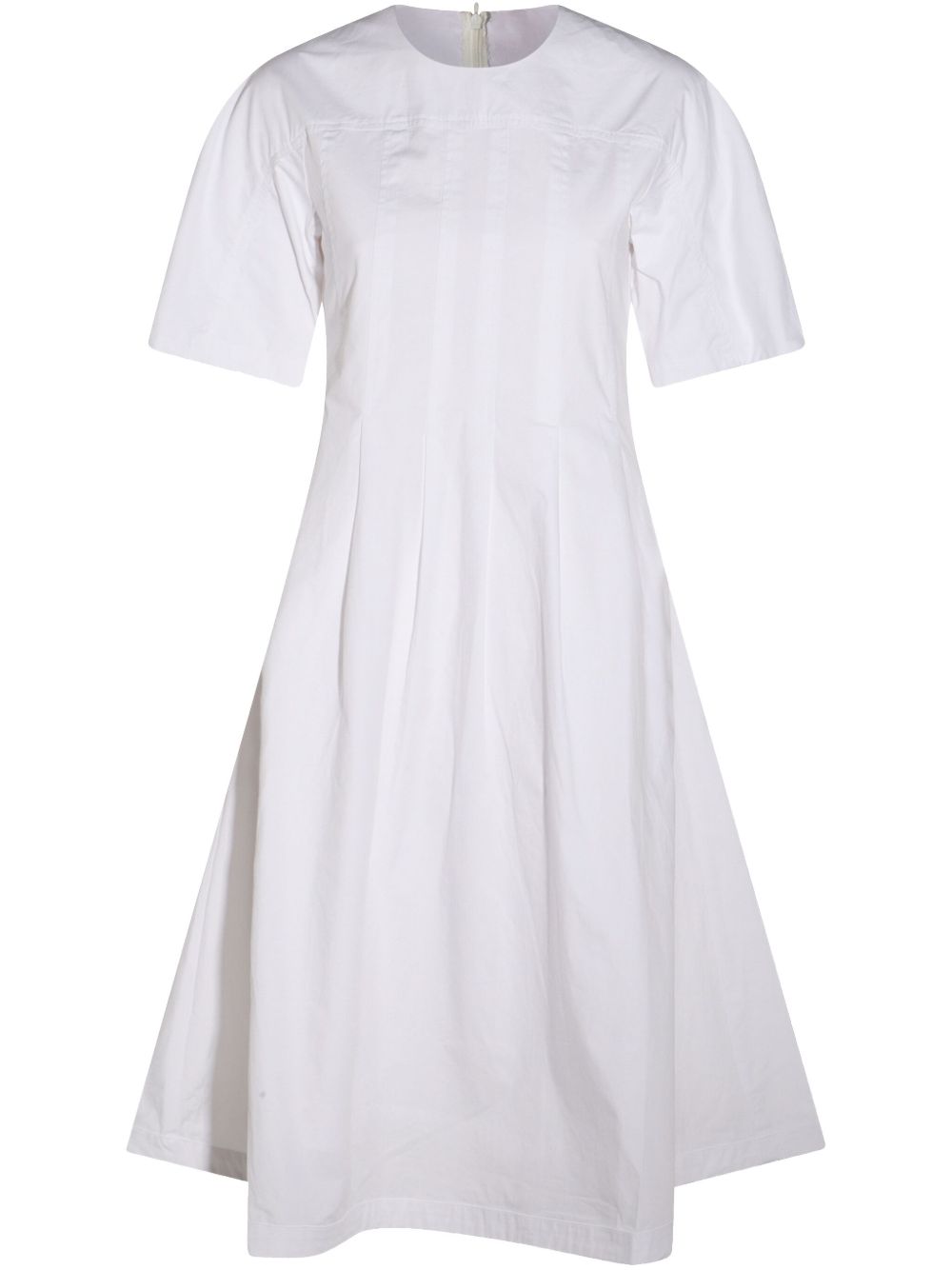 WHITE CONCEALED DRESS