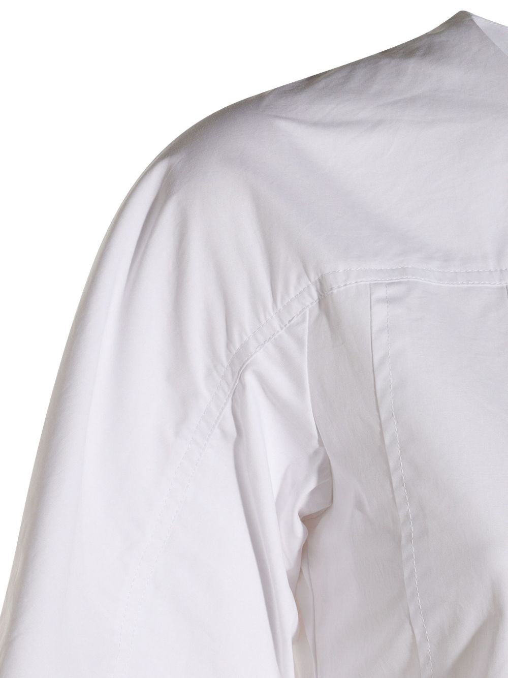 WHITE CONCEALED DRESS