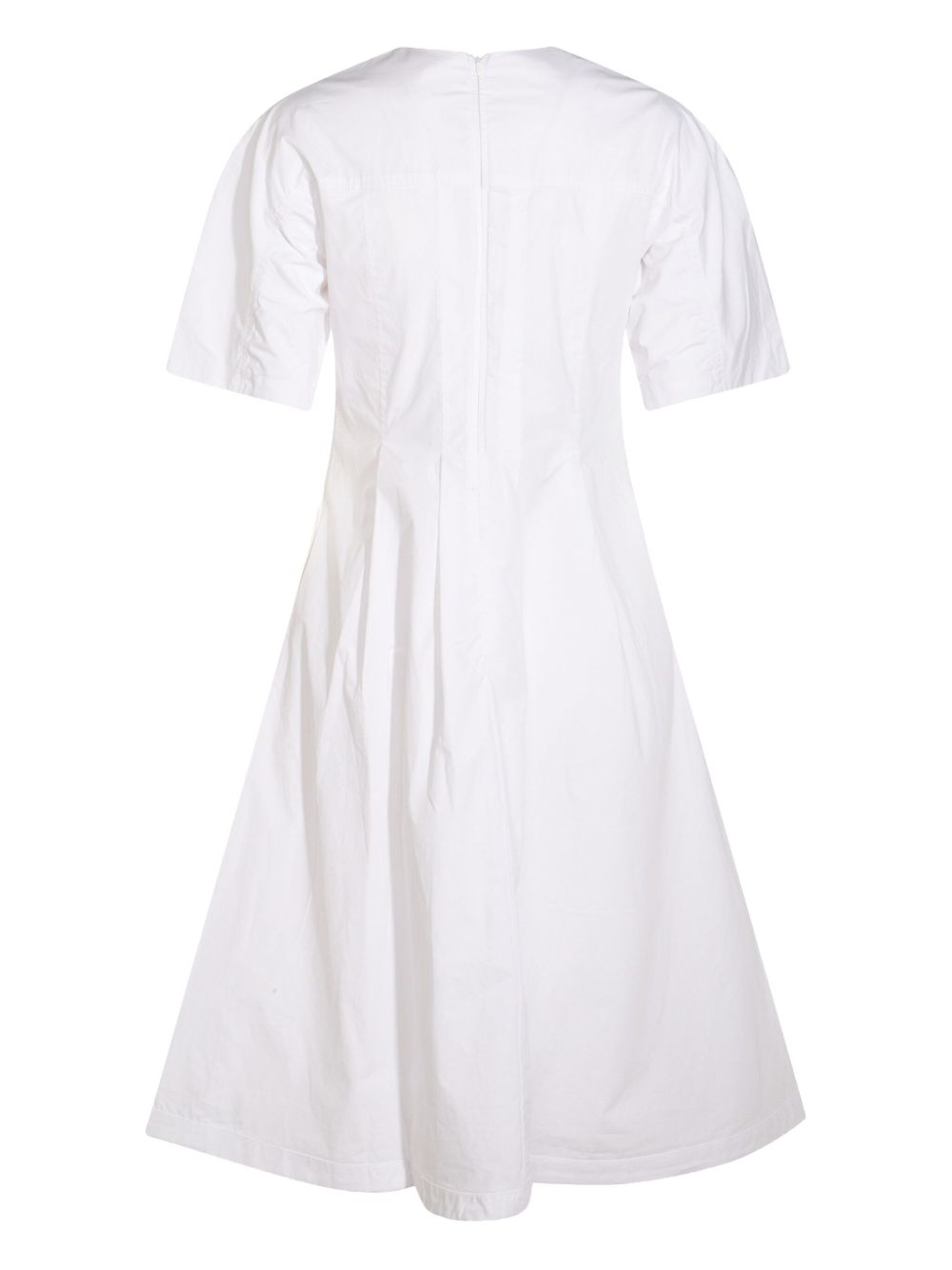 WHITE CONCEALED DRESS