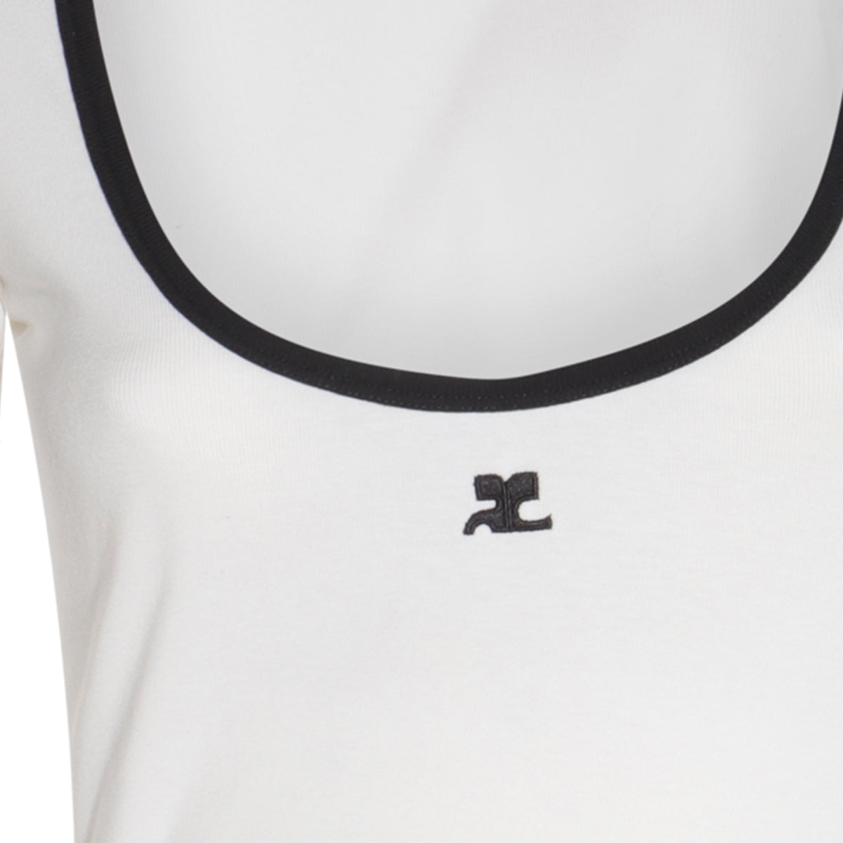 WHITE COTTON MINI DRESS