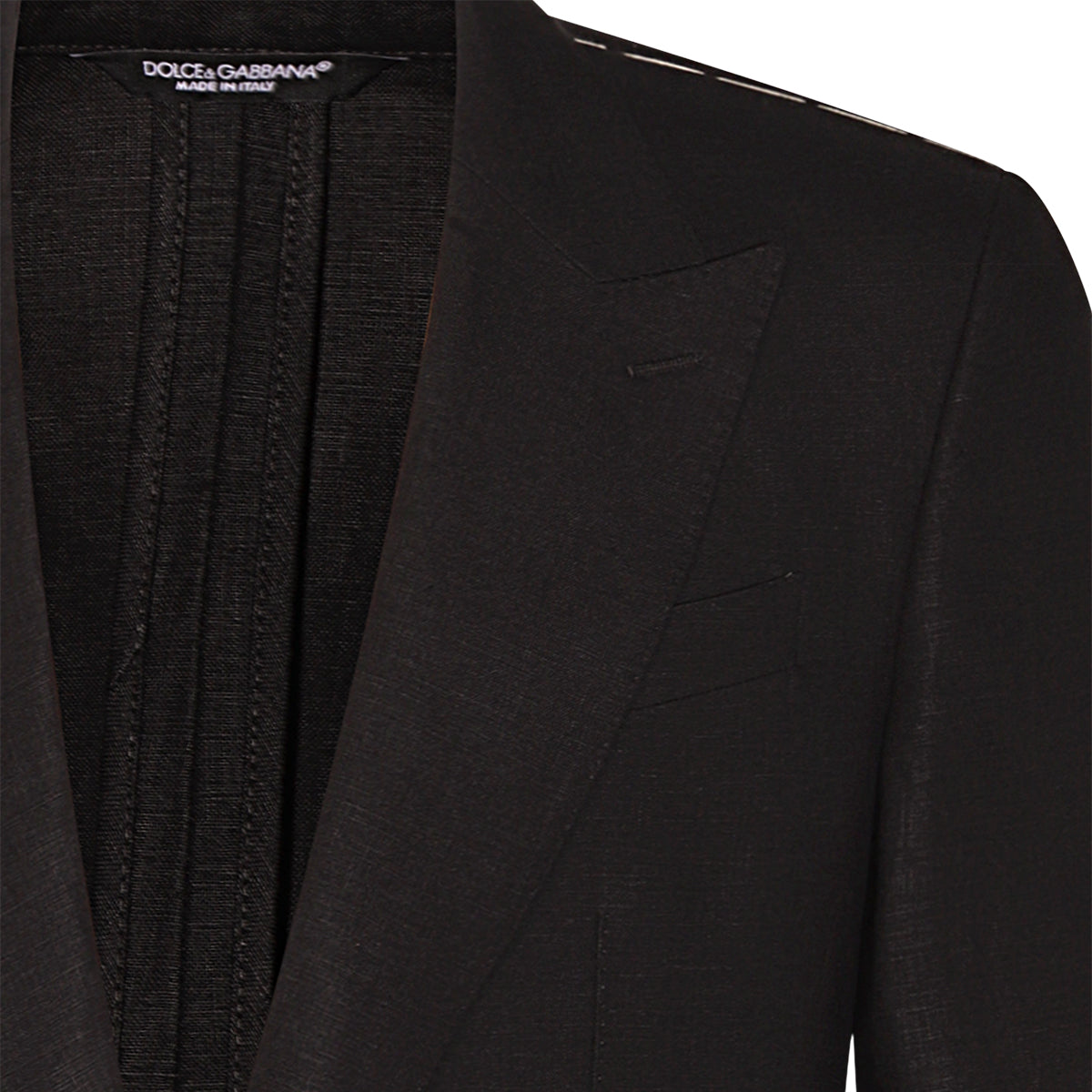 BLACK LINEN BLAZER