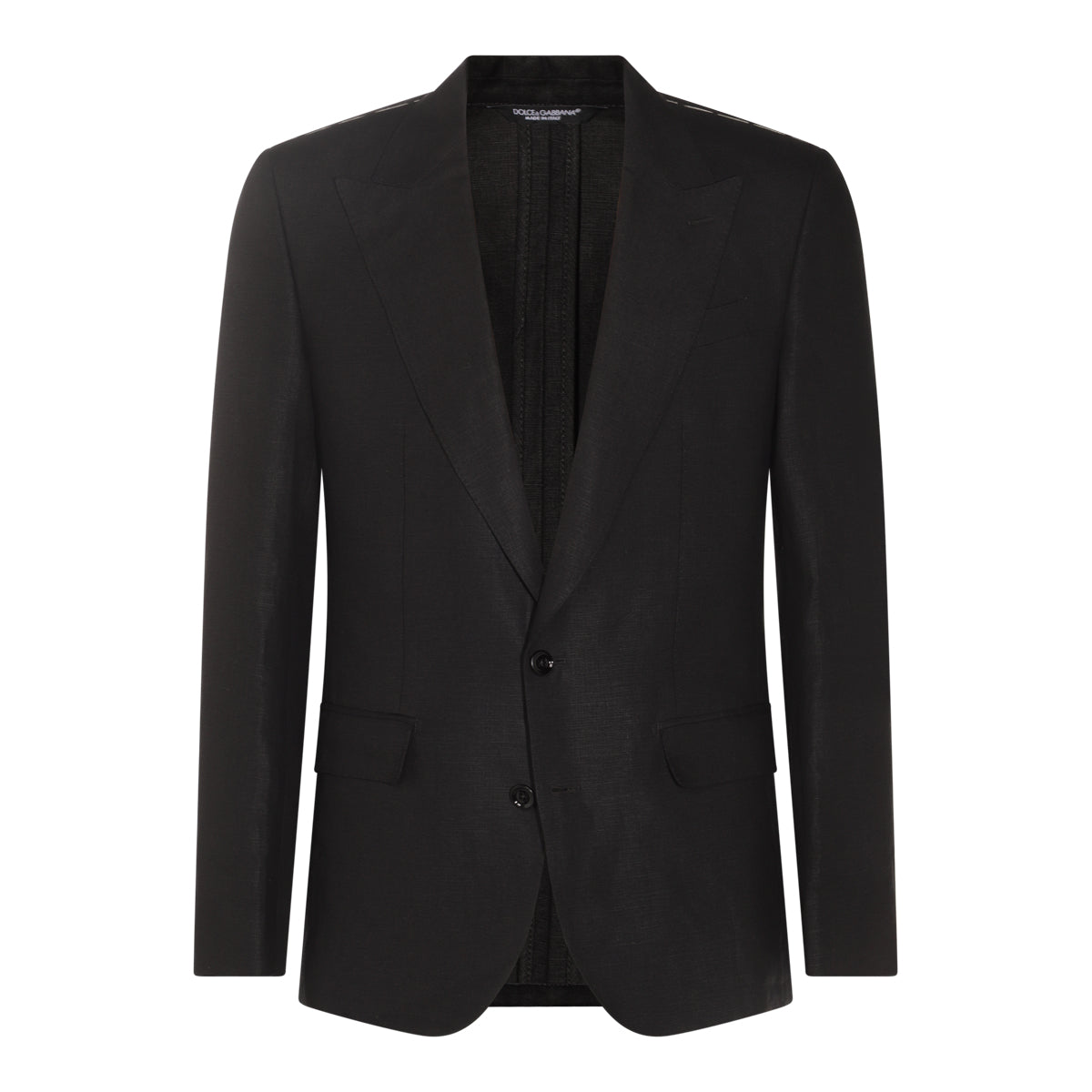 BLACK LINEN BLAZER
