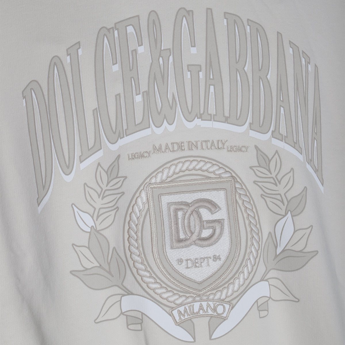 CREAM COTTON SWEATSHIRT