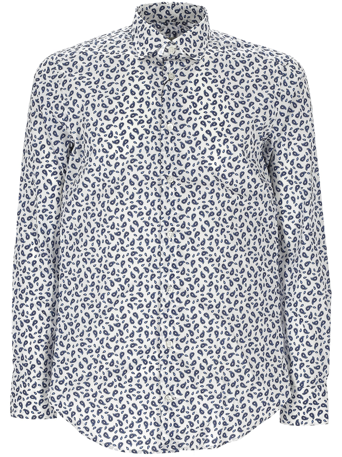 WHITE FRONT BUTTON SHIRT