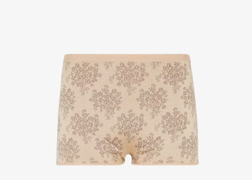 light beige elasticated waistband contrasting trim