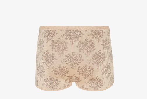 light beige elasticated waistband contrasting trim