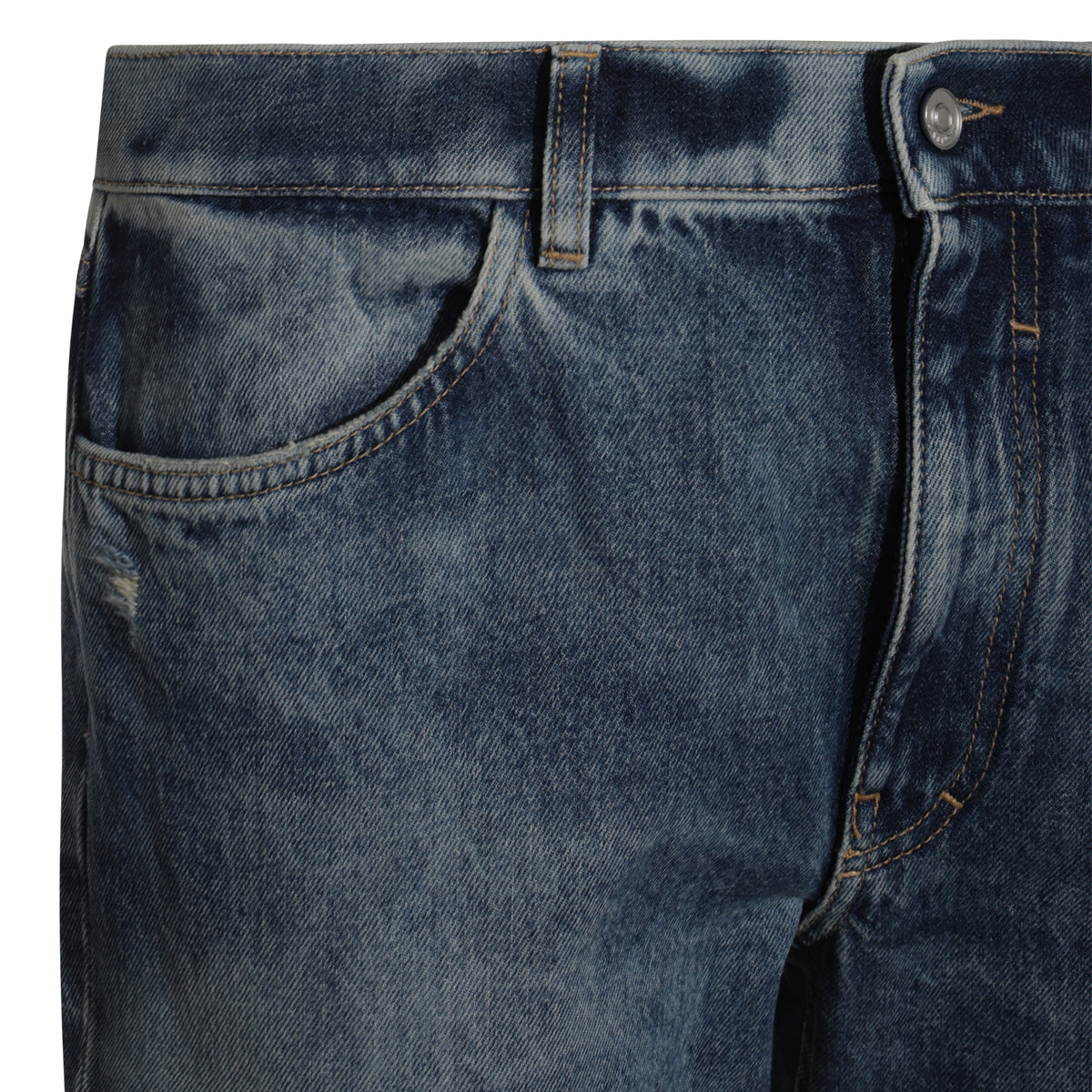 BLUE COTTON DENIM JEANS