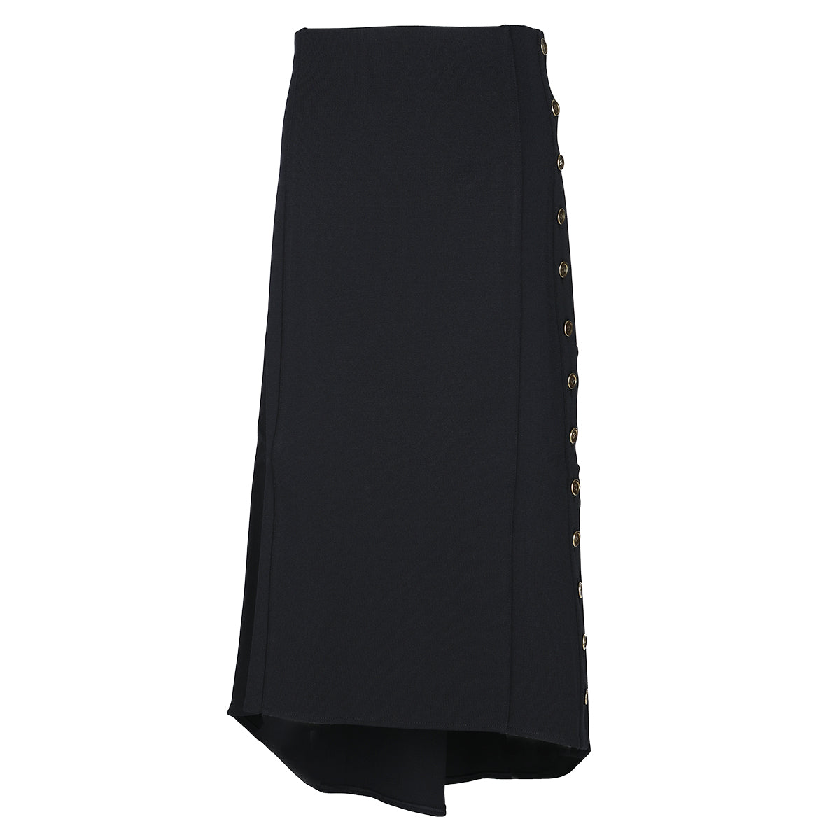 BLACK VISCOSE SKIRT