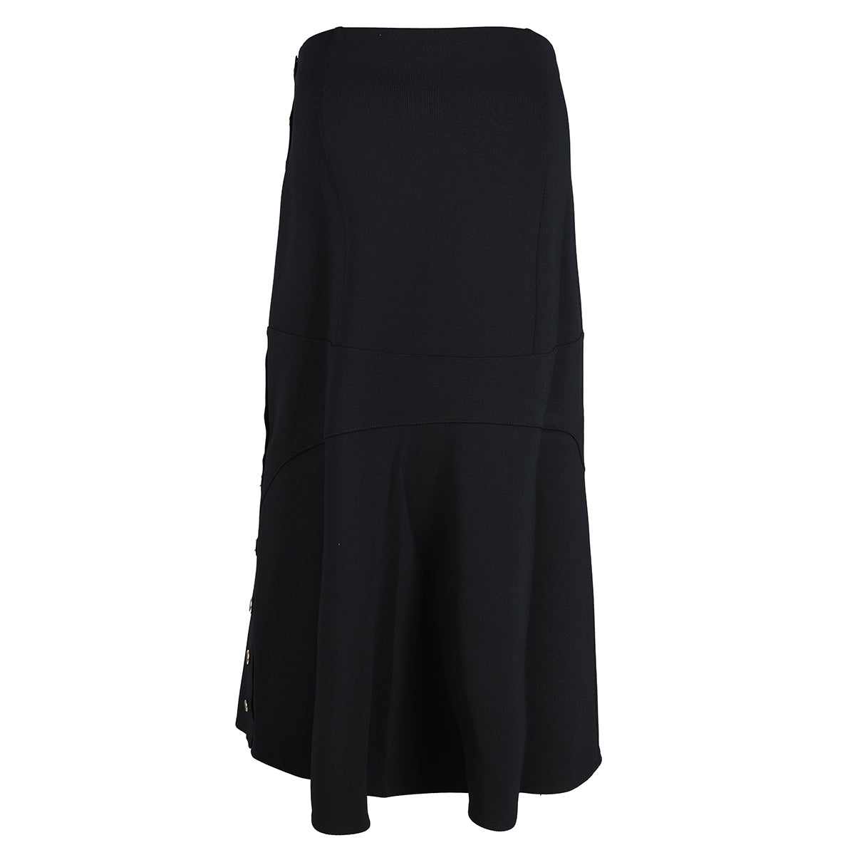BLACK VISCOSE SKIRT