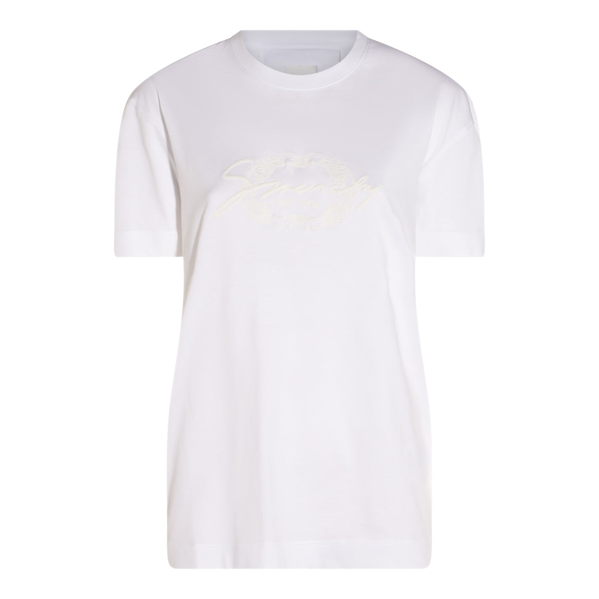 WHITE COTTON T-SHIRT