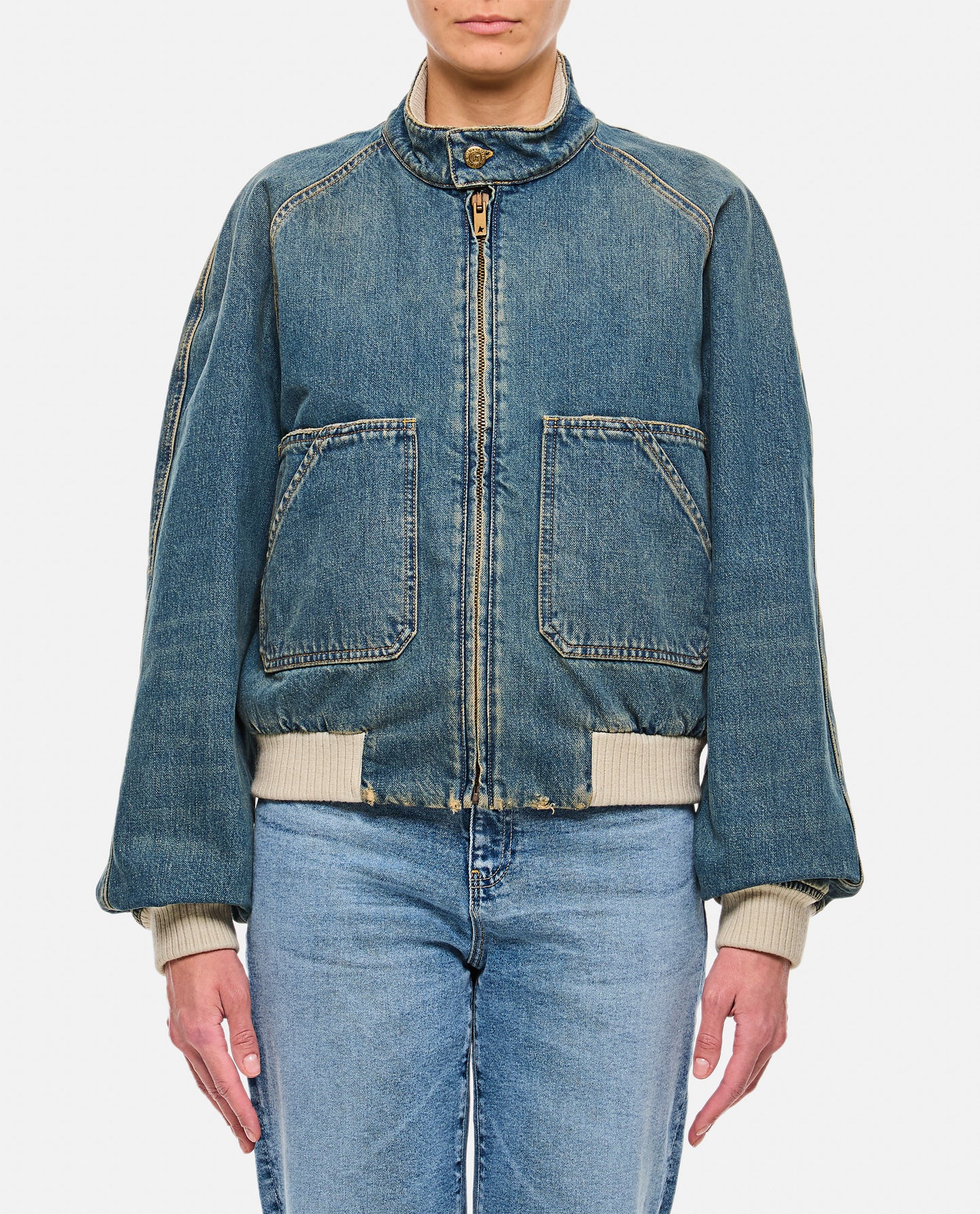 GOLDEN W'S SLIM BOMBER