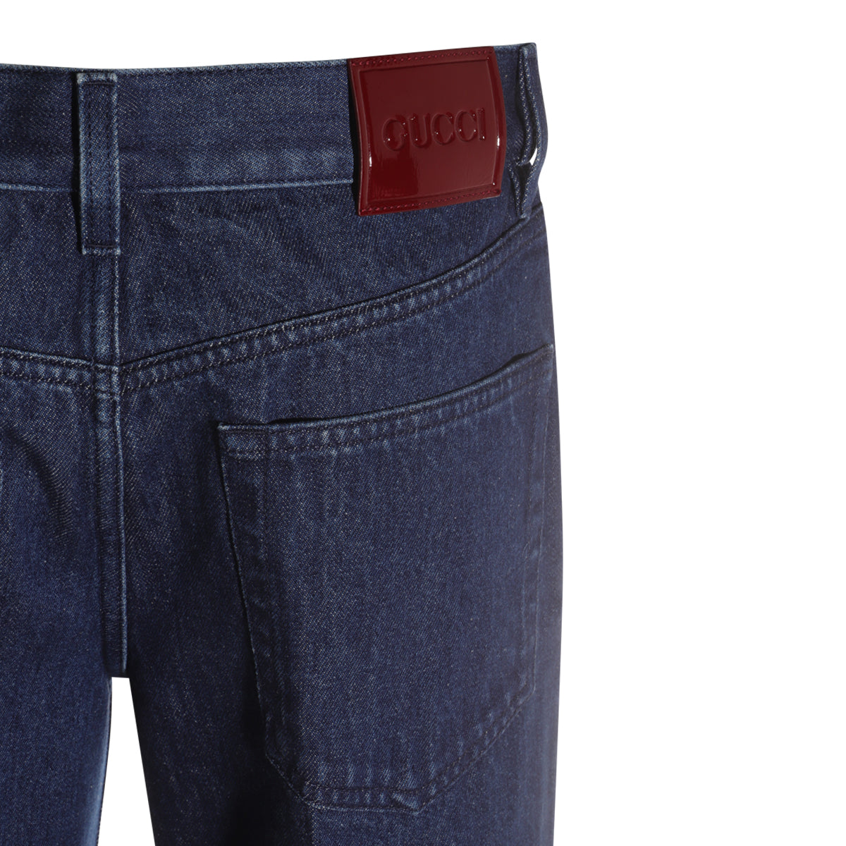 DARK BLUE COTTON DENIM JEANS