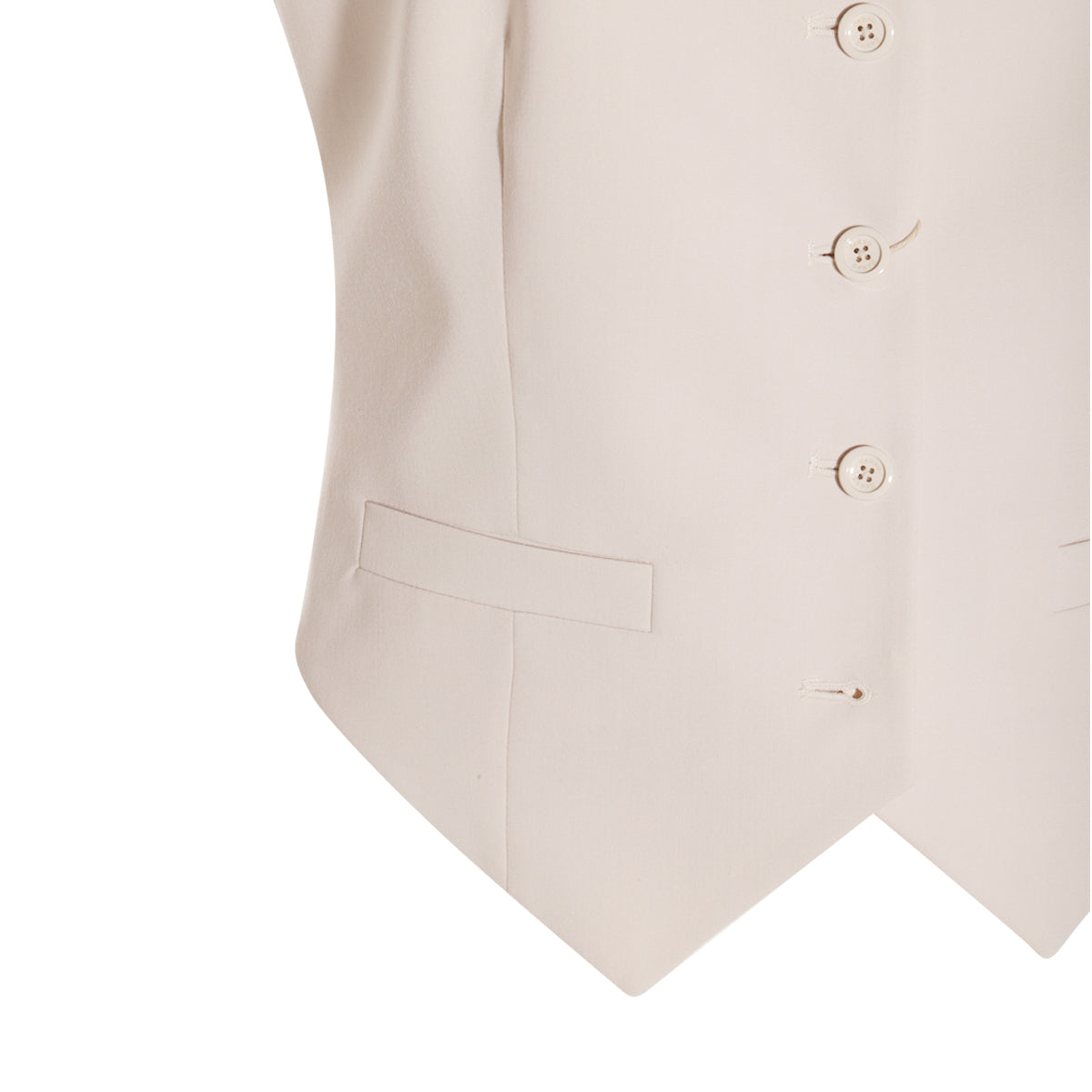 WHITE GILET TOP