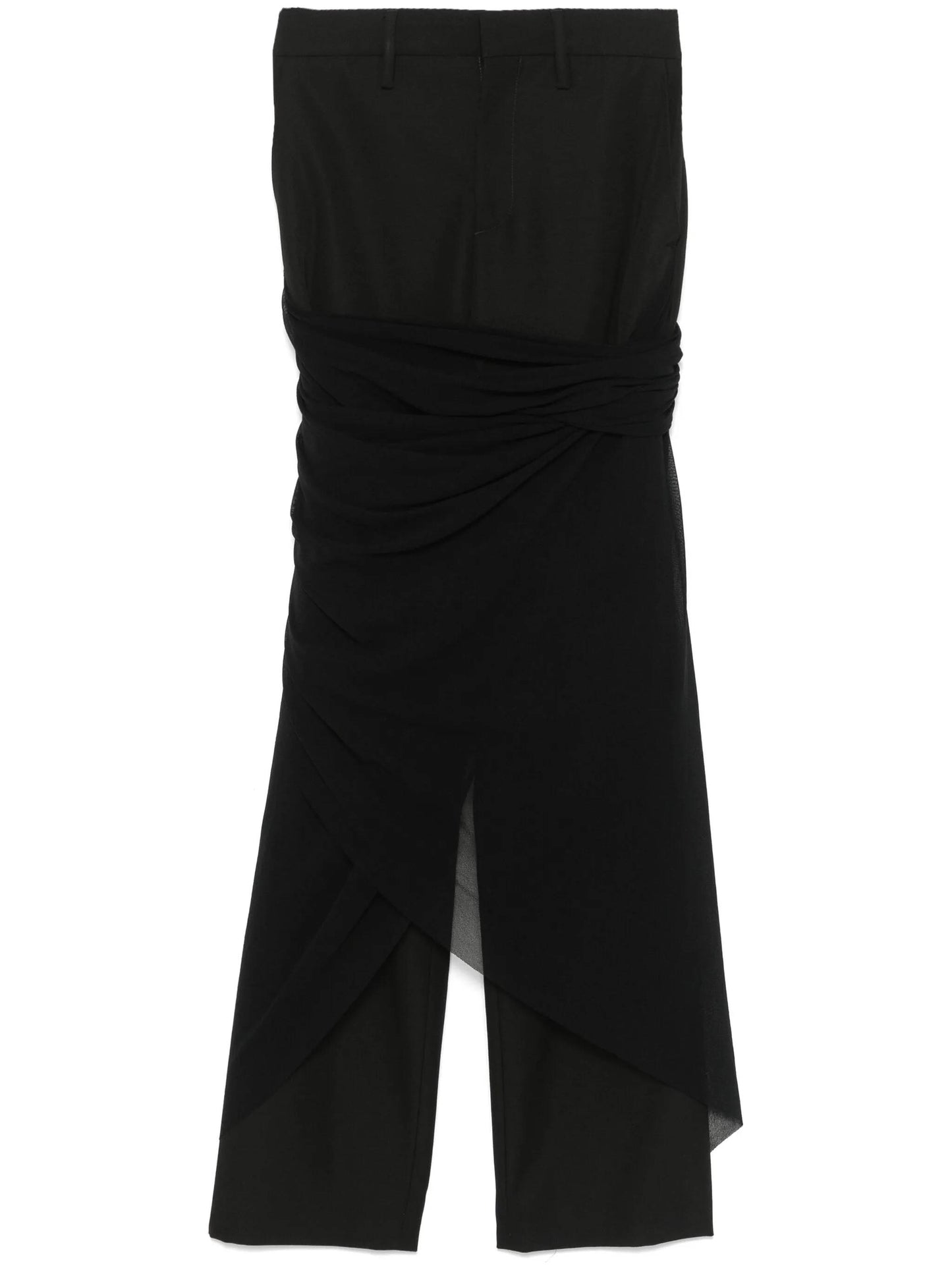 TAILORED PANT WITH MESH SARONG